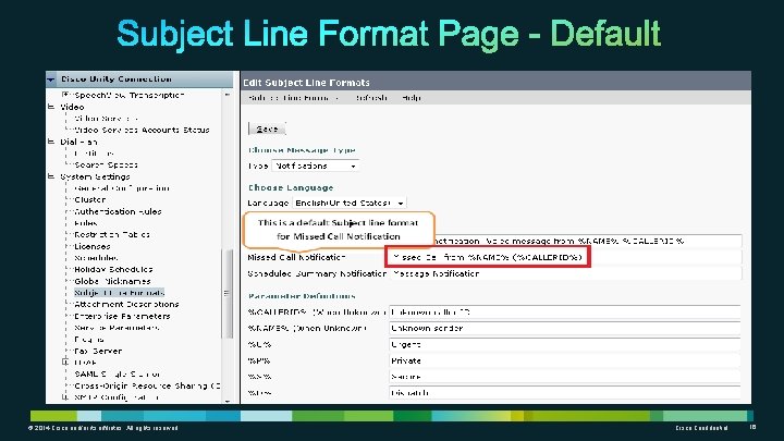 © 2014 Cisco and/or its affiliates. All rights reserved. Cisco Confidential 16 