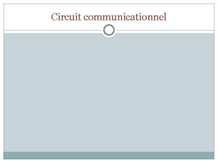 Circuit communicationnel 