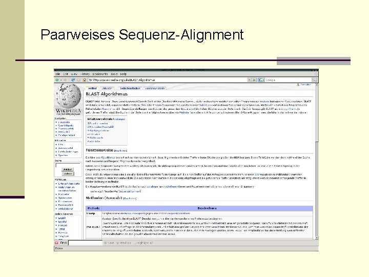 Paarweises Sequenz-Alignment 