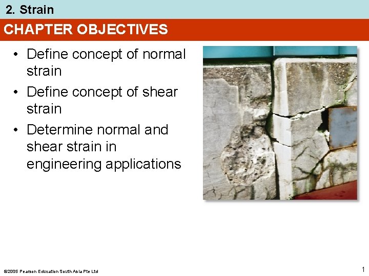 2. Strain CHAPTER OBJECTIVES • Define concept of normal strain • Define concept of
