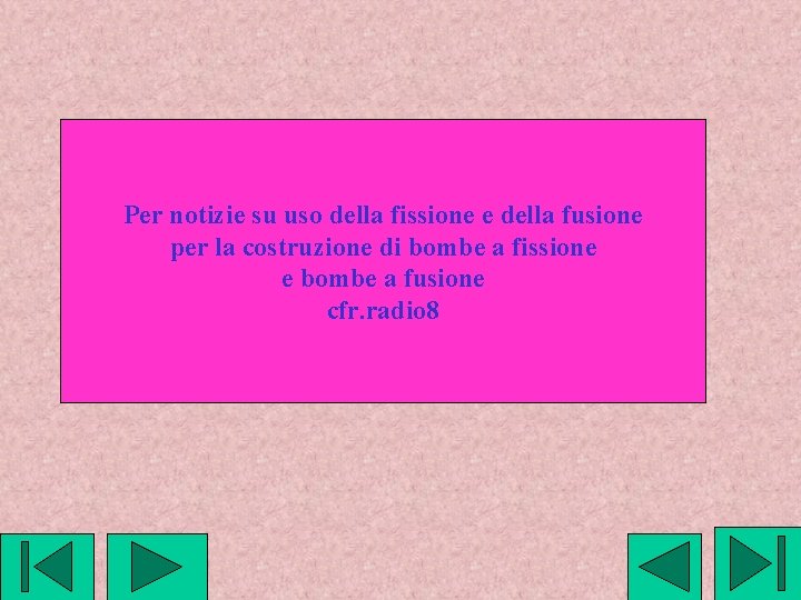 Per notizie su uso della fissione e della fusione per la costruzione di bombe