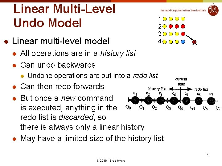 Linear Multi-Level Undo Model l Linear multi-level model l l X All operations are