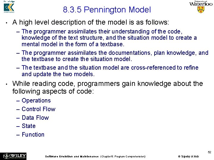 8. 3. 5 Pennington Model • A high level description of the model is