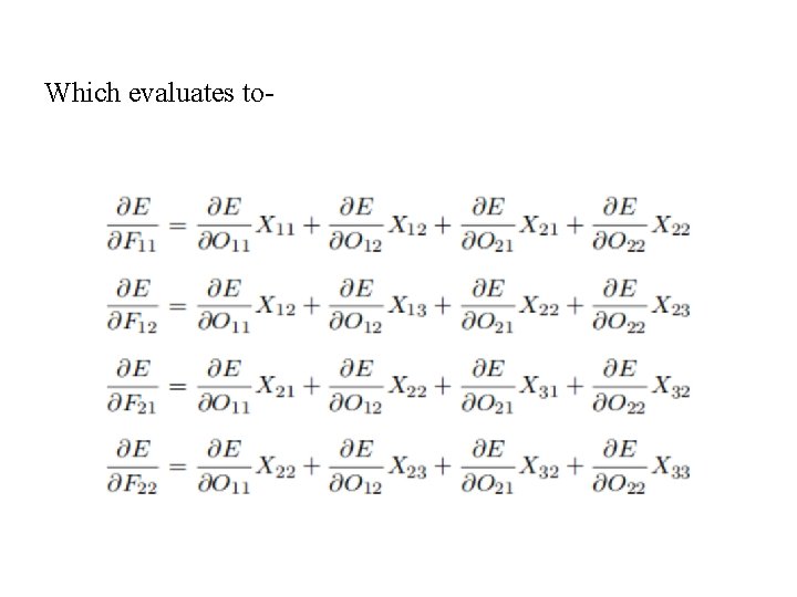 Which evaluates to- 