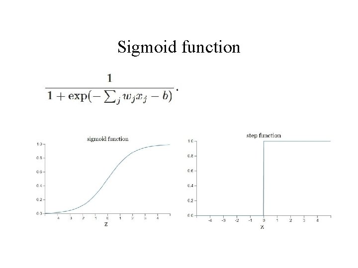 Sigmoid function 