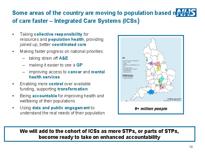 Some areas of the country are moving to population based models of care faster