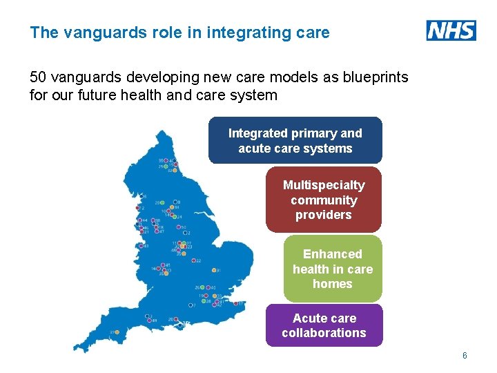 The vanguards role in integrating care 50 vanguards developing new care models as blueprints