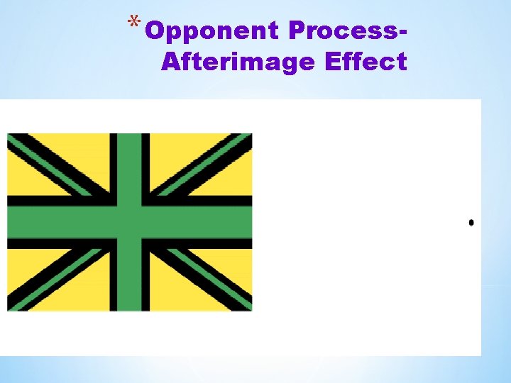 * Opponent Process- Afterimage Effect 