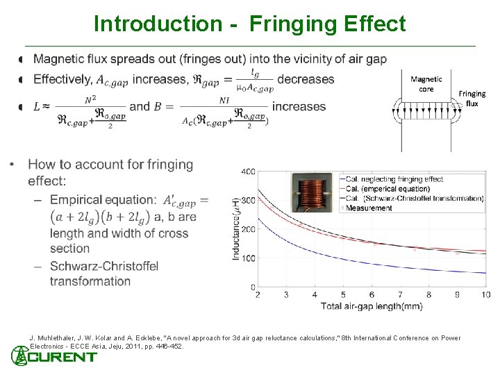 Introduction - Fringing Effect J. Muhlethaler, J. W. Kolar and A. Ecklebe, "A novel