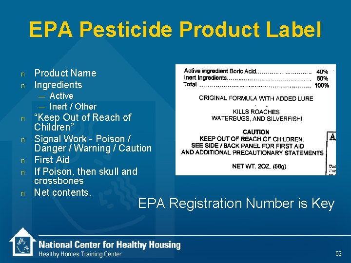 EPA Pesticide Product Label n n Product Name Ingredients — — n n n