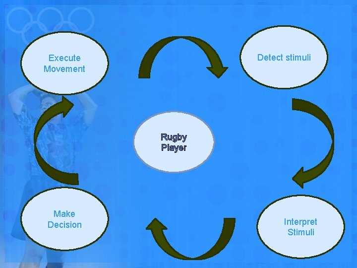 Detect stimuli Execute Movement Rugby Player Make Decision Interpret Stimuli 
