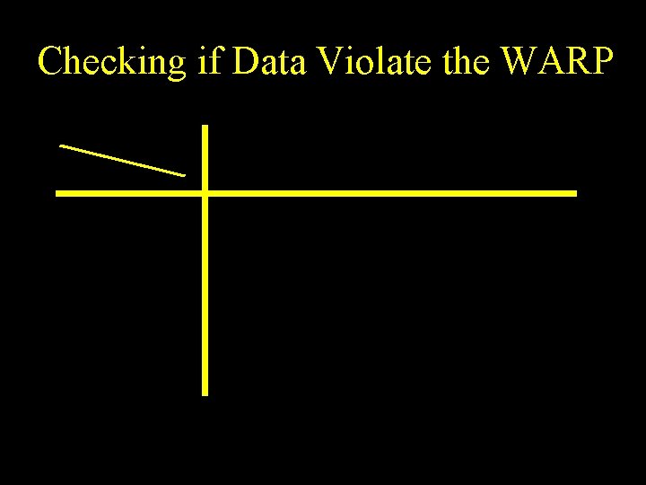 Checking if Data Violate the WARP 