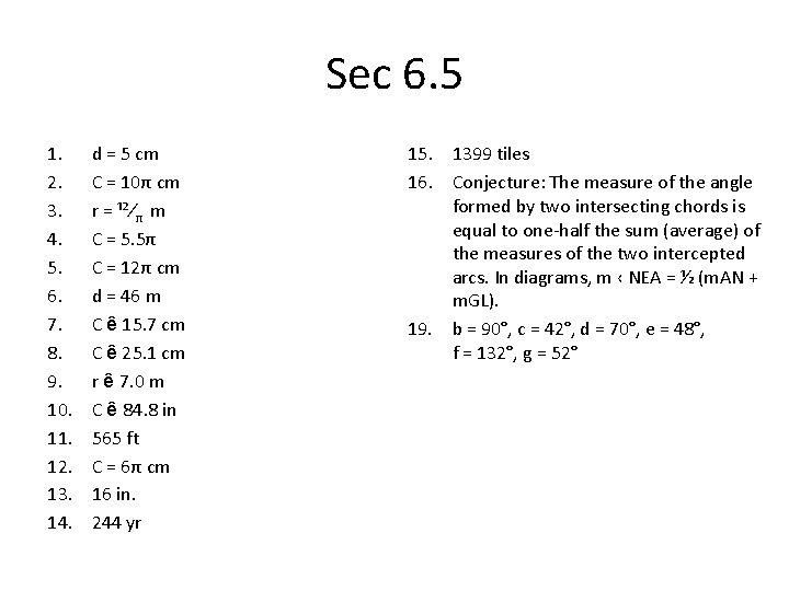 Sec 6. 5 1. 2. 3. 4. 5. 6. 7. 8. 9. 10. 11.