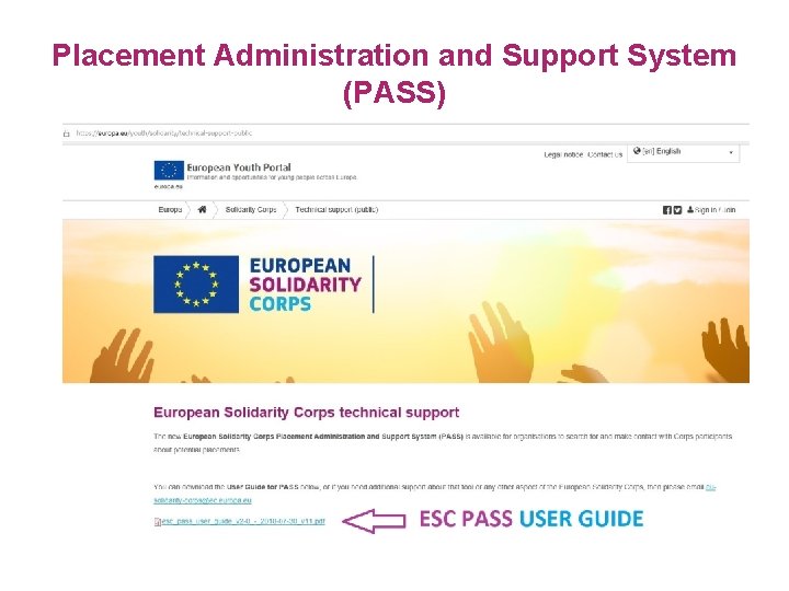 Placement Administration and Support System (PASS) 