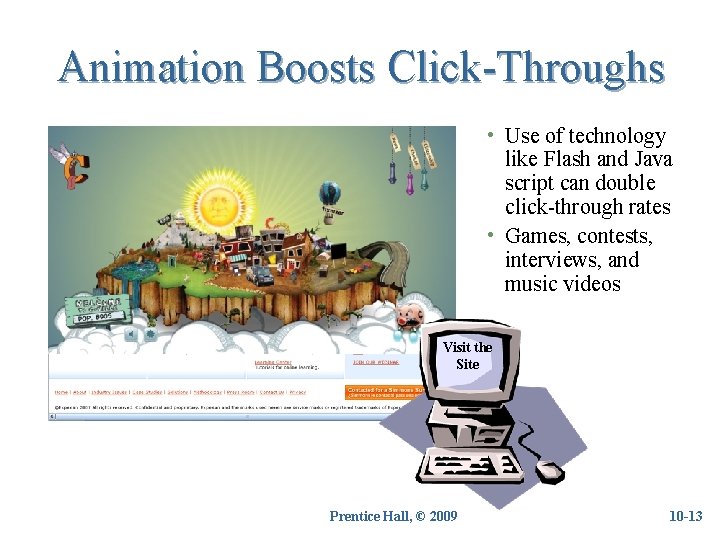 Animation Boosts Click-Throughs • Use of technology like Flash and Java script can double