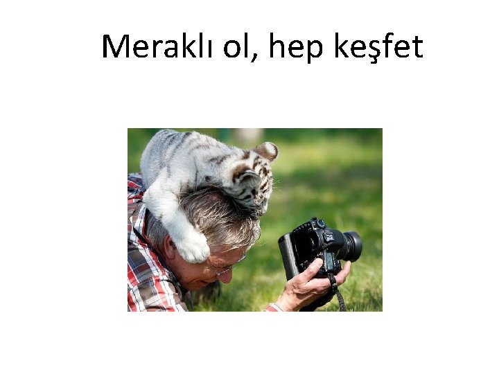 Meraklı ol, hep keşfet 