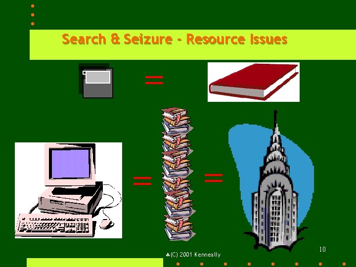 Search & Seizure - Resource Issues §(C) 2001 Kenneally 10 