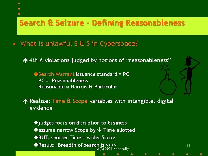 Search & Seizure - Defining Reasonableness • What is unlawful S & S in