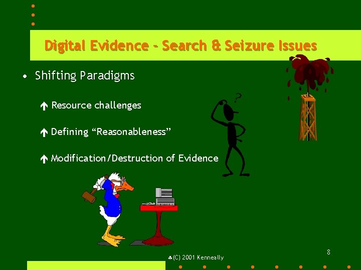 Digital Evidence - Search & Seizure Issues • Shifting Paradigms é Resource challenges é