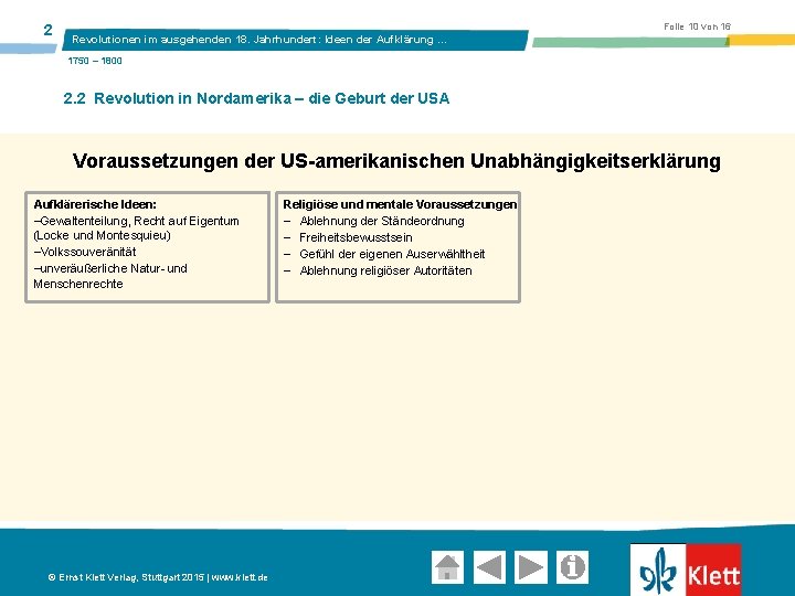 2 Folie 10 von 16 Revolutionen im ausgehenden 18. Jahrhundert: Ideen der Aufklärung …