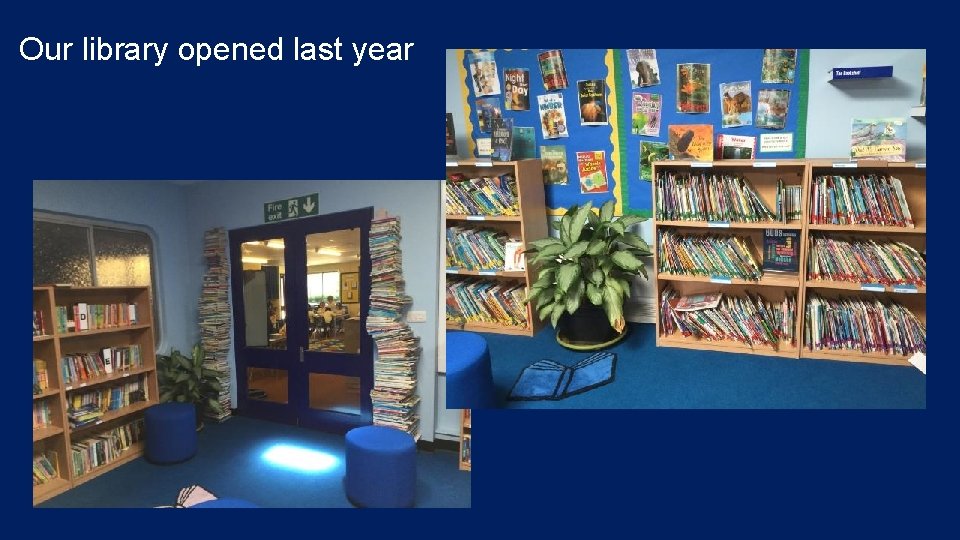 Our library opened last year 