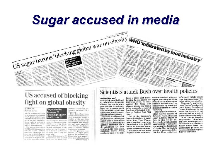 Sugar accused in media 