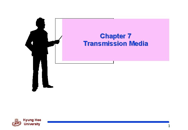 Chapter 7 Transmission Media Kyung Hee University 1 