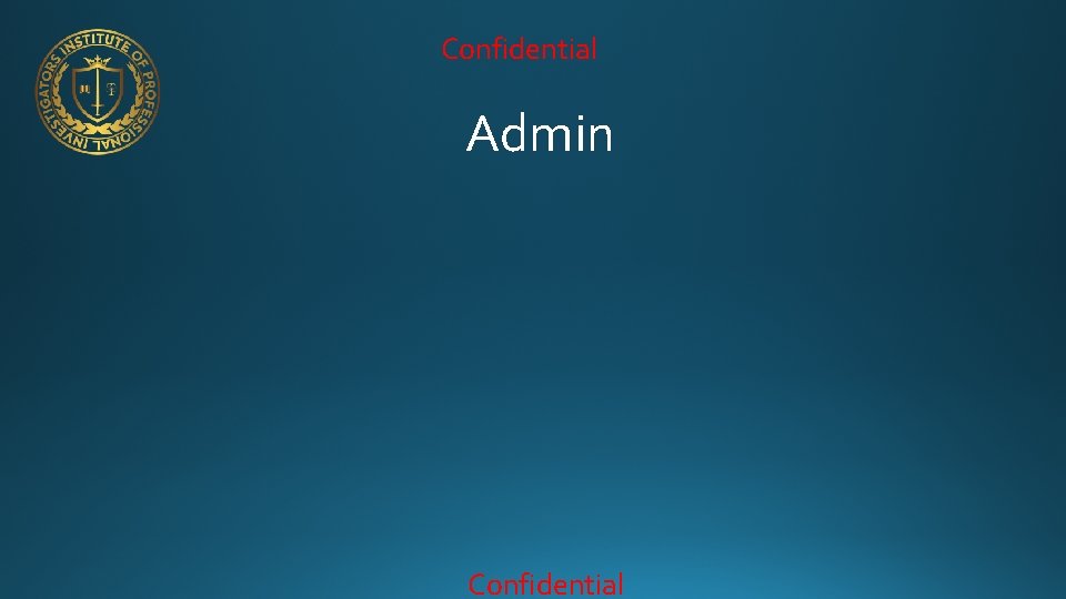 Confidential Admin Confidential 