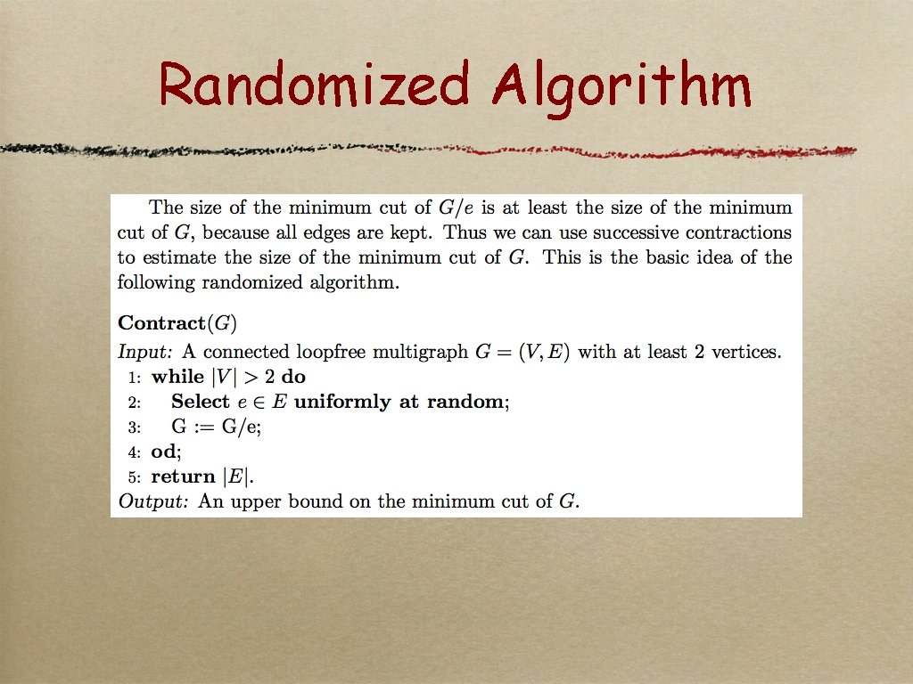 Randomized Algorithm 