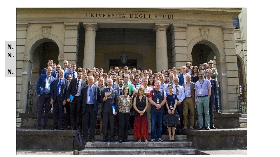 II Biannual ENSCCA Congress N. 168 attenders from N. 12 european countries, N. 12 II Biannual ENSCCA Congress N. 168 attenders from N. 12 european countries, N. 12