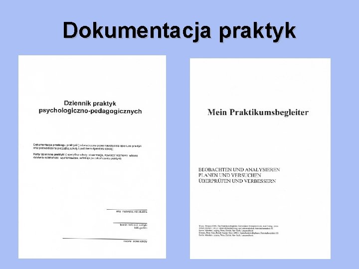 Dokumentacja praktyk 