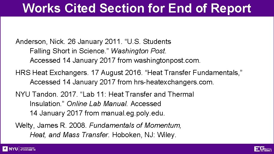 Works Cited Section for End of Report Anderson, Nick. 26 January 2011. “U. S.