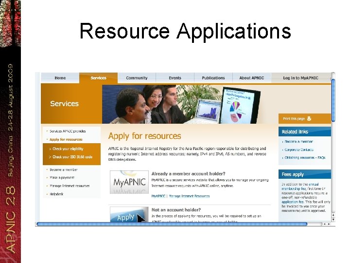 Resource Applications 