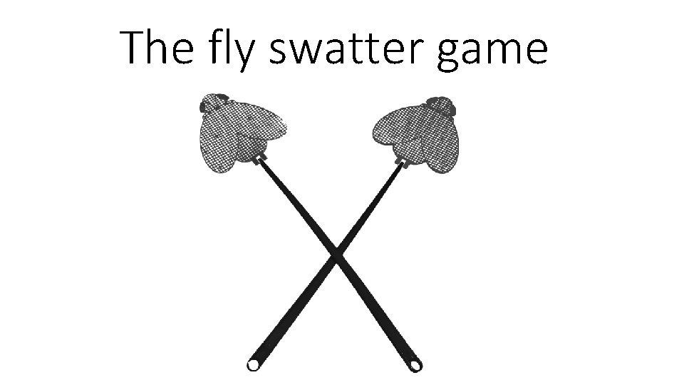 The fly swatter game 