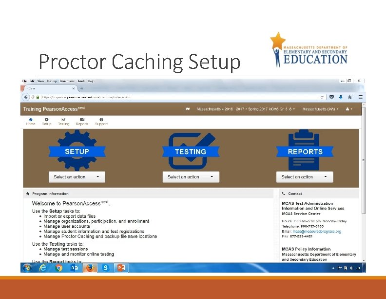 Proctor Caching Setup 