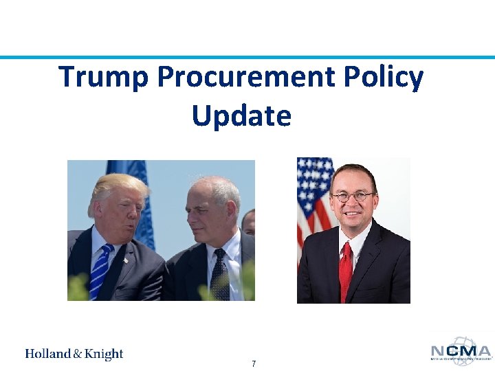 Trump Procurement Policy Update 7 