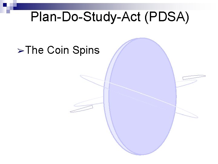 Plan-Do-Study-Act (PDSA) ➢The Coin Spins 