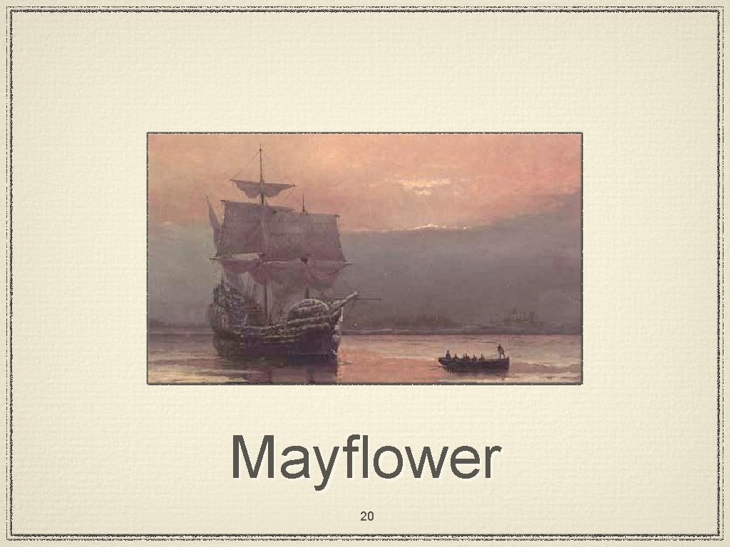 Mayflower 20 