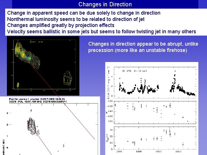 Changes in Direction Change in apparent speed can be due solely to change in