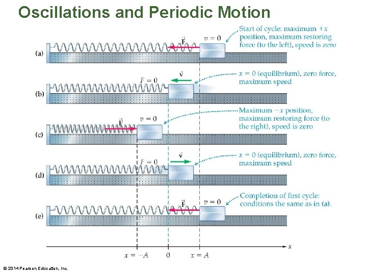 Oscillations and Periodic Motion © 2014 Pearson Education, Inc. 