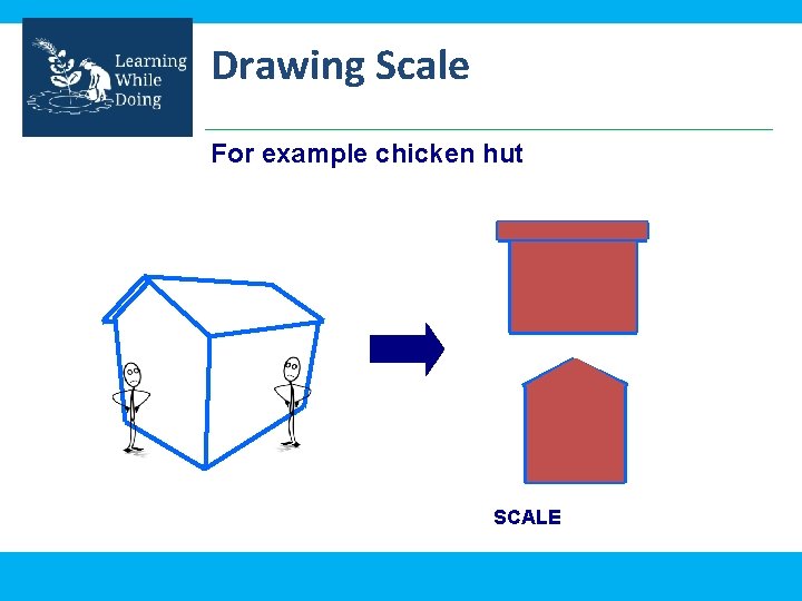 Drawing Scale For example chicken hut SCALE 