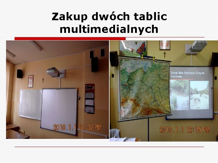 Zakup dwóch tablic multimedialnych 