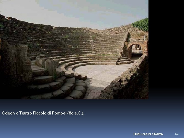Odeon o Teatro Piccolo di Pompei (80 a. C. ). I ludi scenici a