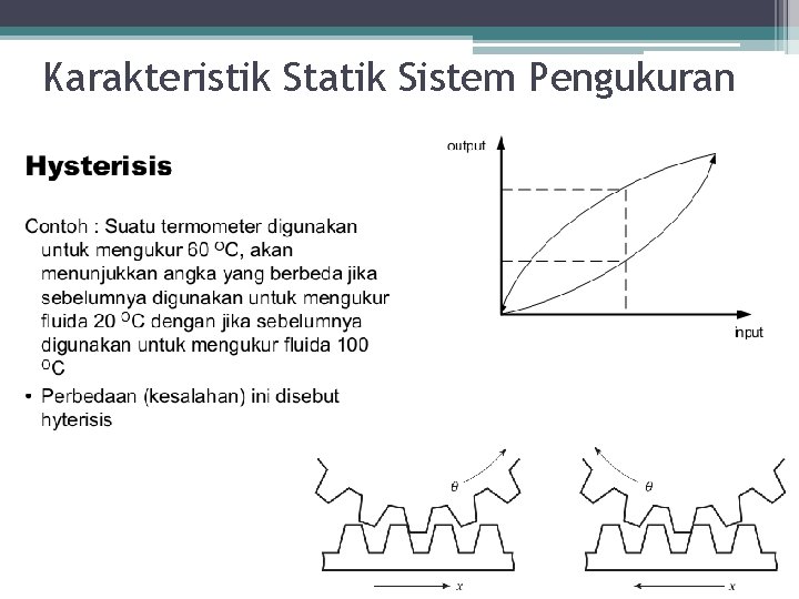 Karakteristik Statik Sistem Pengukuran 