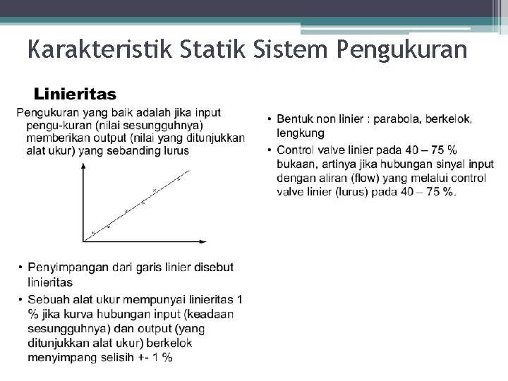 Karakteristik Statik Sistem Pengukuran 