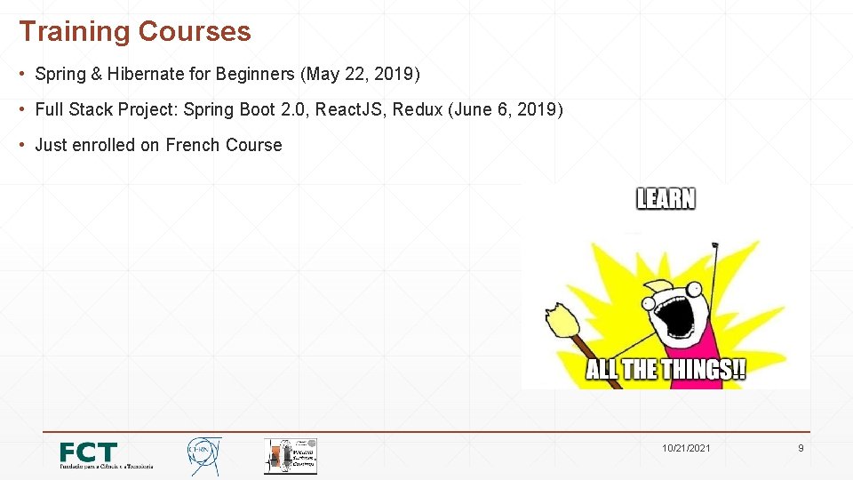 Training Courses • Spring & Hibernate for Beginners (May 22, 2019) • Full Stack