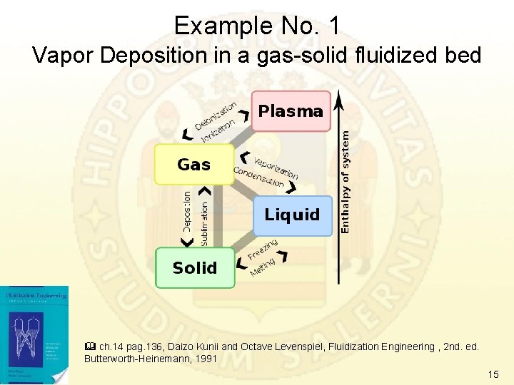 Example No. 1 Vapor Deposition in a gas-solid fluidized bed ch. 14 pag. 136,