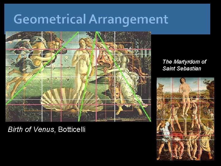 The Martyrdom of Saint Sebastian Birth of Venus, Botticelli 