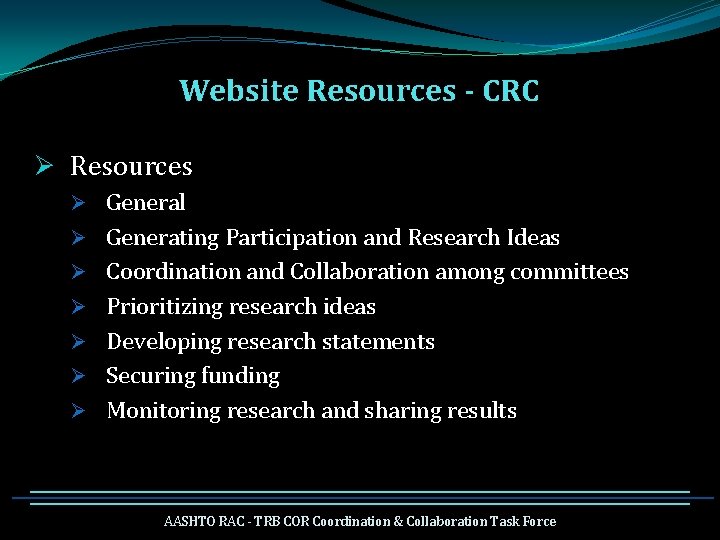 Website Resources - CRC Ø Resources Ø General Ø Generating Participation and Research Ideas