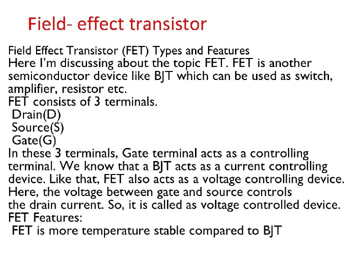 Field- effect transistor 